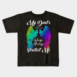 My Dad's Wings Always Protect Me Kids T-Shirt